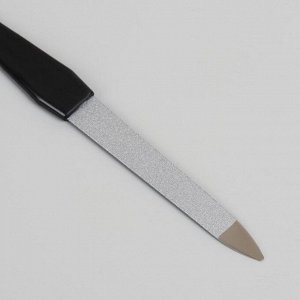 Пилка металлическая для ногтей, 12 см, цвет чёрный