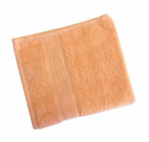 Махровое гладкокрашенное полотенце 70*140 см 460 г/м2 (Персик)