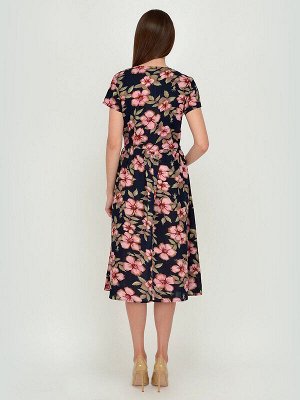 VISERDI Платье Темно-синий/розовый