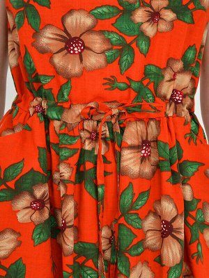 VISERDI Платье Оранжевый/зеленый