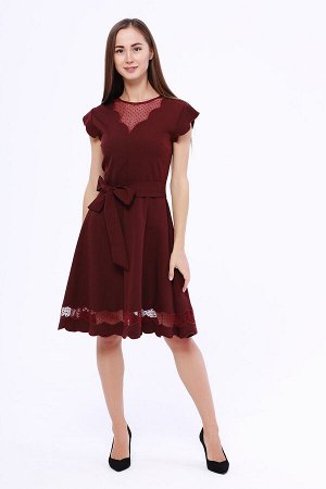 Платье Бордовый