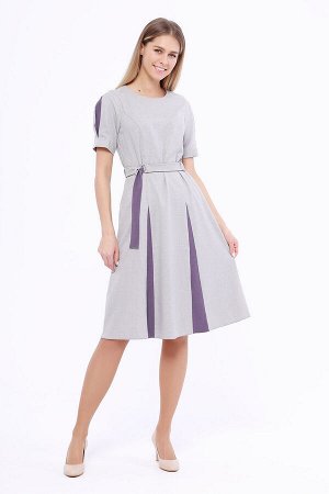 VISERDI Платье Серый/фиолетовый