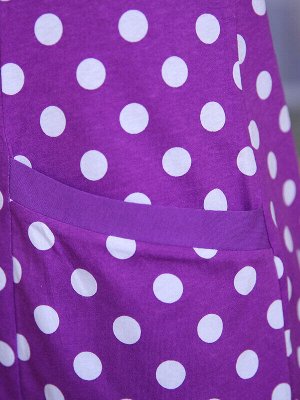 Платье Фиолетовый/горох