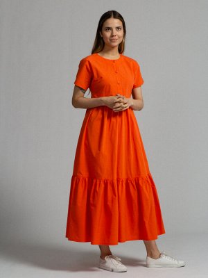 Платье Состав: Хлопок 100%; 
Сезон: Весна, Лето; 
Цвет: Оранжевый