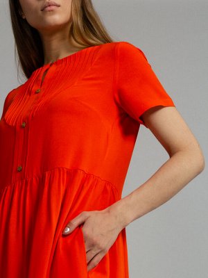 Платье Сезон: Весна, Лето; 
Цвет: Оранжевый