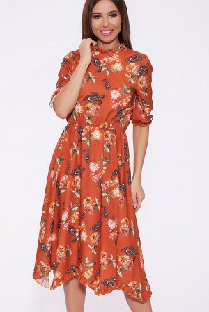 Emansipe Платье Оранжевый/цветы