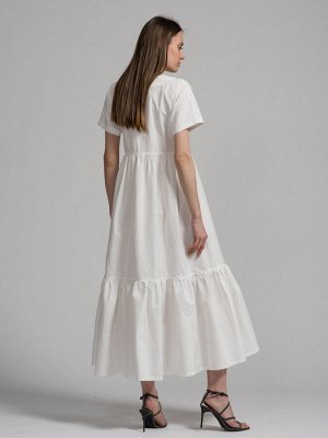 Платье Состав: Хлопок 100%; 
Сезон: Весна, Лето; 
Цвет: Белый