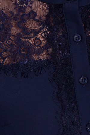 Блузка Темно-синий