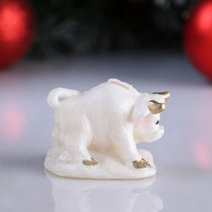 Свеча декоративная "Бычок на снегу", микс, 6?6,5?5 см