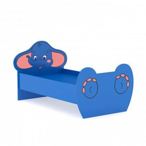 Кровать детская «Слонёнок», 1400 ? 600 мм, МДФ, цвет синий
