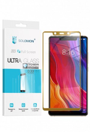 Защитное стекло Solomon для Xiaomi  redmi note 4  Full Cover Gold