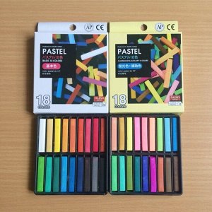 Daiso PASTEL Сухая пастель 18 цветов для рисования не токсична
