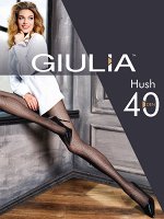 Hush 03  колготки женс. (Giulia) с эффектом тюля виде ромбиков, 40 ден