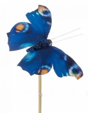 Бабочка Auralia на вставке 8 х 50 см цвет Синий