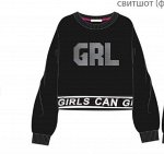Джемпер (толстовка) д/дев Juno  CRAZY GETUP черный