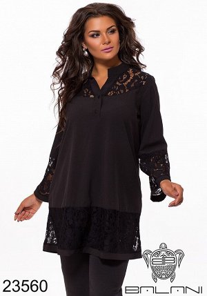 Удлиненная блуза- 23560