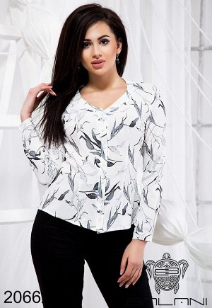 Стильная принтованая блуза - 20662