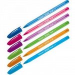 Ручка шариковая &quot;InkGlide 100 Icy&quot; синяя 0.7мм трехгранная, корпус ассорти 16700/50 Tub Luxor {Индия}