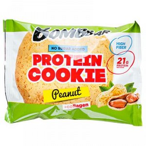Печенье Bombbar протеиновое с коллагеном Peanut 60 г 1 уп.х 10 шт.
