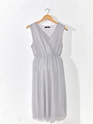 Платье Тип товара: Платья
РАЗМЕР: L, M, S, XL, XXL;
ЦВЕТ: Silver Grey
СОСТАВ: Основной материал: %53 Полиэстер %47 Металлическое волокно