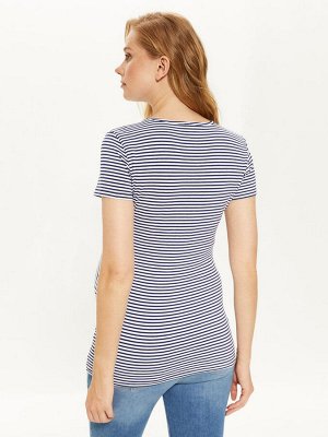 Футболка Тип товара: Футболки; боди и Mайки
РАЗМЕР: 3XL, L, M, S, XL, XXL;
ЦВЕТ: Navy Striped
СОСТАВ: Основной материал: 96% Хлопок 4% Эластан