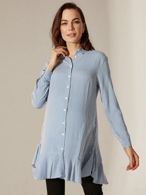 Туника Тип товара: Рубашки; Блузки и Туники
РАЗМЕР: L, M, S, XL, XXL;
ЦВЕТ: Blue Striped
СОСТАВ: Основной материал: 100% Вискоза