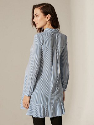 Туника Тип товара: Рубашки; Блузки и Туники
РАЗМЕР: L, M, S, XL, XXL;
ЦВЕТ: Blue Striped
СОСТАВ: Основной материал: 100% Вискоза