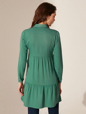 Туника Тип товара: Рубашки; Блузки и Туники
РАЗМЕР: L, M, S, XL, XXL;
ЦВЕТ: Dull Green
СОСТАВ: Основной материал: 100% Вискоза