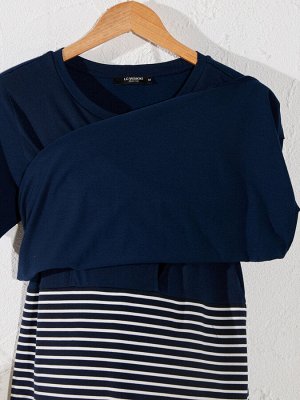 Платье Тип товара: Платья
РАЗМЕР: L, M, S, XL, XXL;
ЦВЕТ: Navy Striped
СОСТАВ: Основной материал: 66% Полиэстер 34% Вискоза