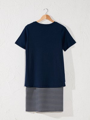 Платье Тип товара: Платья
РАЗМЕР: L, M, S, XL, XXL;
ЦВЕТ: Navy Striped
СОСТАВ: Основной материал: 66% Полиэстер 34% Вискоза