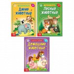 Набор обучающих книг про животных 3 шт.