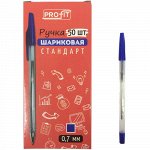 Ручка шариковая &quot;Стандарт&quot; синяя прозрач. корпус