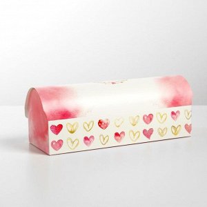 Коробка под кекс «С Любовью», 9 ? 9 ? 24.5 см