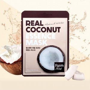 Тканевая маска с экстрактом кокоса Real Coconut Essence Mask