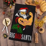 Полотенце &quot;Доляна&quot; Big Bad Santa 35х60 см,100% хлопок 160 г/м2