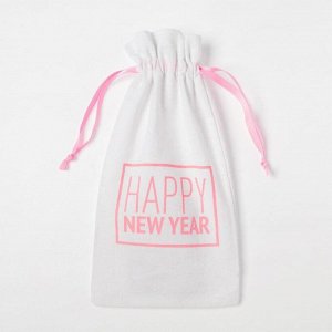 Набор в мешочке "Happy New Year" полотенце 40х73см, формочки для запекания 3 шт