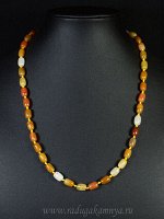 Бусы из сердолика рис 6*9мм, 47см