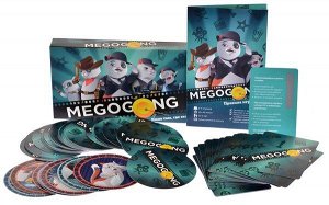 Megogong MEGOGONG &mdash; это игра про кино. И котиков. Нужно быстрее других разложить свои карты по жанрам кино. Играется быстро, шумно и подходит почти любой компании: друзьям в баре, семье с детьми