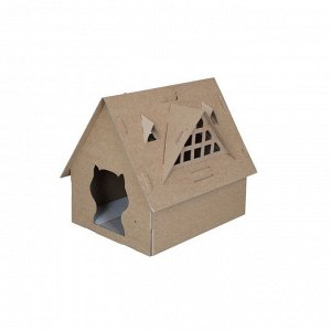 Домик-конструктор Fauna ZORTO для кошек, картон, 53 x 43 x 46 см