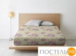 Простыня на резинке Ночь Нежна Джейн (желт.) осн. 7513-1 Бязь 120гр.  90х200х20 полоса новая