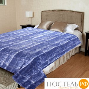 4924 Плед TexRepublic Absolute flannel Джинса Фланель 1,5 сп. Синий