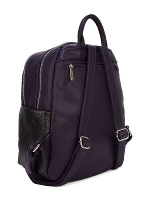 LACCOMA рюкзак 1071-F001-HL042-темно фиолетовый эко кожа хлопок
