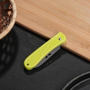 Нож кухонный складной, 7 см, цвет МИКС