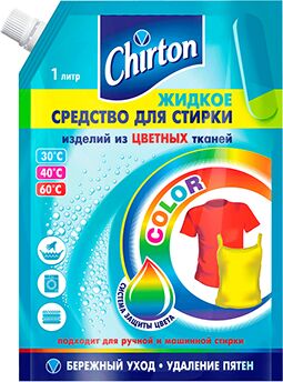 Чиртон Жидкое средство для стирки Цветных тканей /1000 Дой-пак