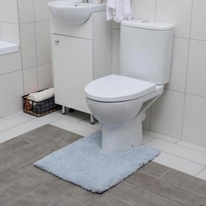 Коврик для туалета «Моно», 50?60 см, цвет МИКС
