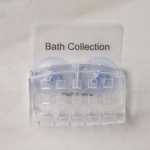 Держатель для мочалки на присосках Bath Collection, 9?5?6 см, цвет МИКС