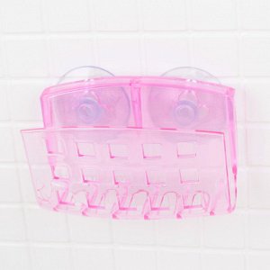 Держатель на присосках Bath Collection, 9x5x6 см, цвет МИКС