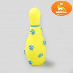 Игрушка пищащая &quot;Кегля&quot; для собак, 14 см, микс цветов