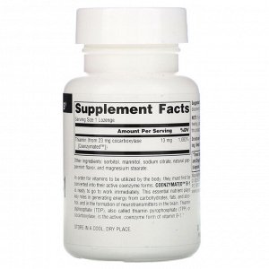 Source Naturals, ферментированный витамин B-1, 60 мг, 120 пастилок
