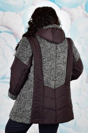 Куртка женская зимняя Стелла 002 (60-72) шоколад